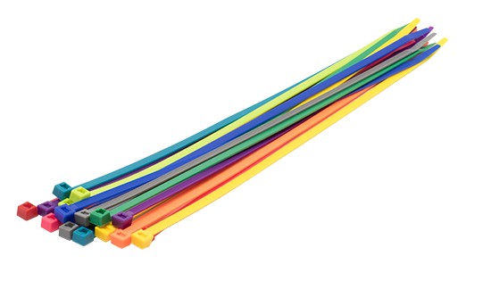 11" MULTI-COLOR 50LBS CABLE TIES