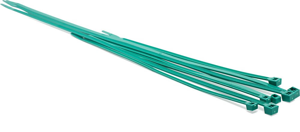 4" Metal Detectable Cable Tie 18LBS - Teal