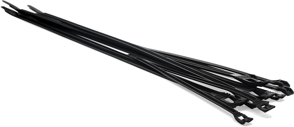 7" Low-Profile Cable Tie 50LBS - Black