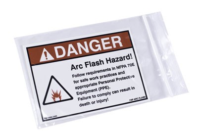 Arc Flash Hazard Warning Label 3.5" X 5"