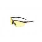 Camo-framed Anti-fog Safety Glasses with Yellow Lens